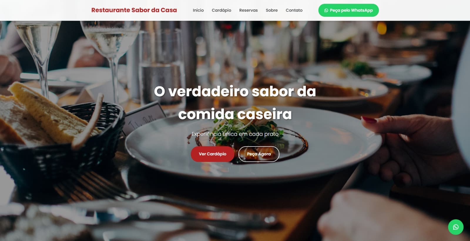 Projeto Restaurante Sabor da Casa